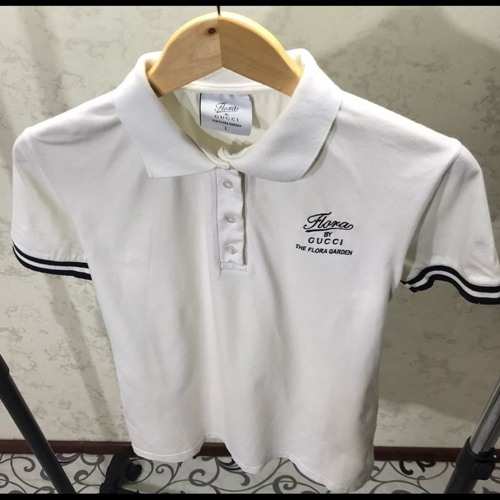 Vintage, White, Flora by Gucci white tee